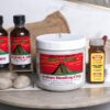 zoomed in view of aztec secret small infusion kit and contents