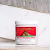 1lb aztec jar in front of marble background