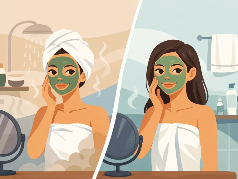 Clay Mask Before or After Shower?