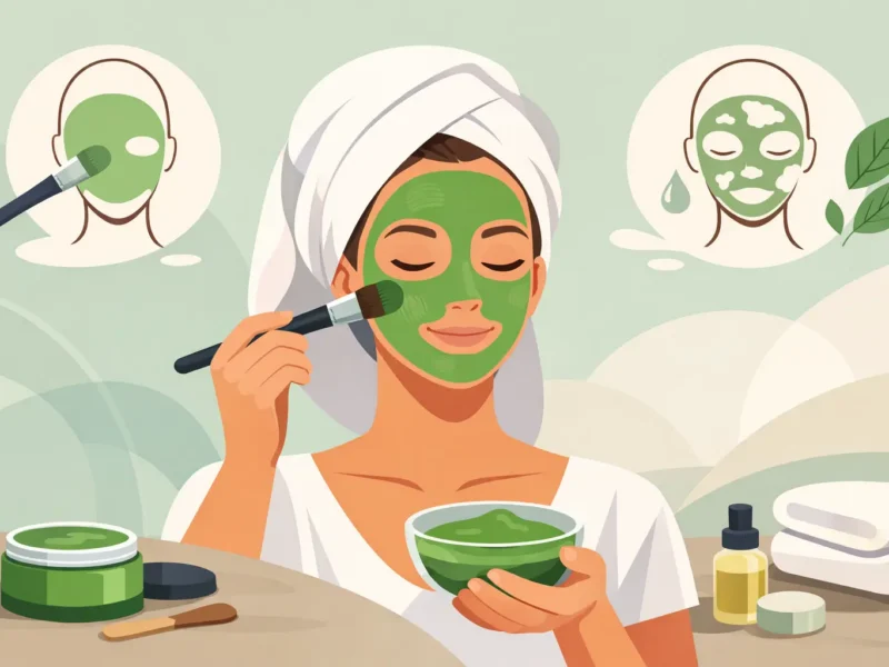 How to Apply Facial Clay Evenly