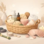 spa night gift basket idea